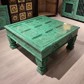 Indian Hand Carved Solid Wood Coffee Table C24